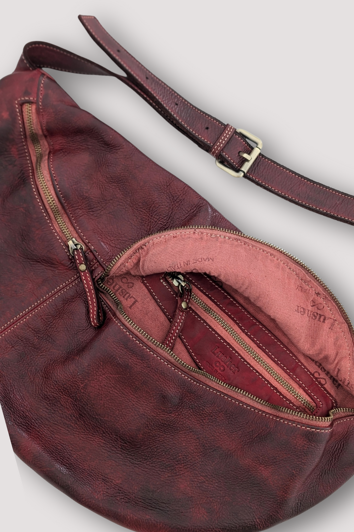 City Sling & Belt Bag  - Wine Bordeaux