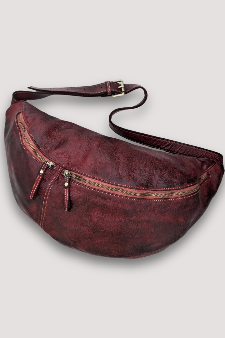 City Sling & Belt Bag  - Wine Bordeaux