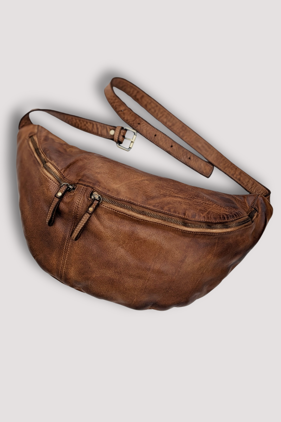 City Sling & Belt Bag  - Cognac Rocks