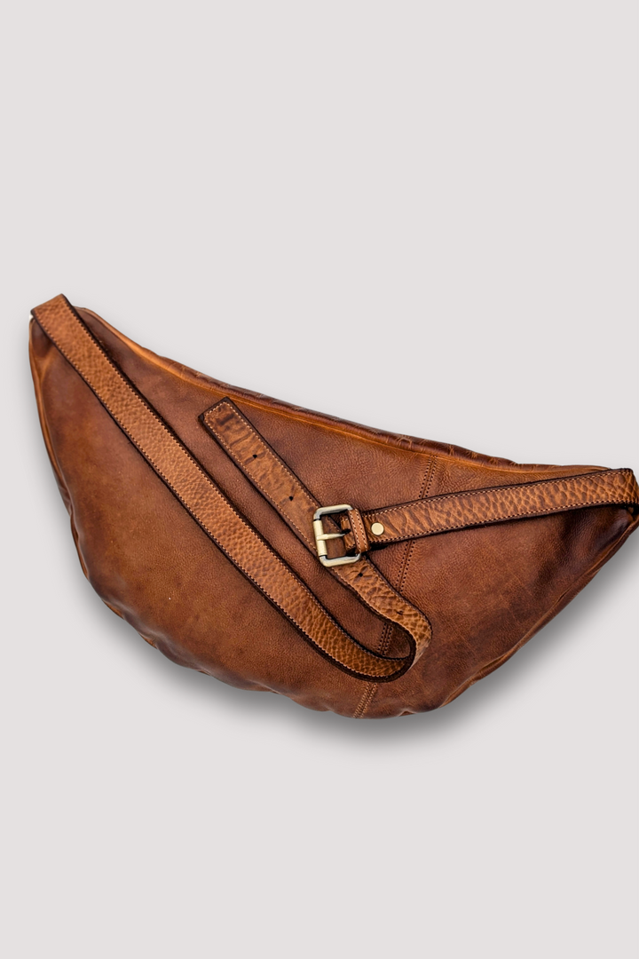 City Sling & Belt Bag  - Cognac Rocks