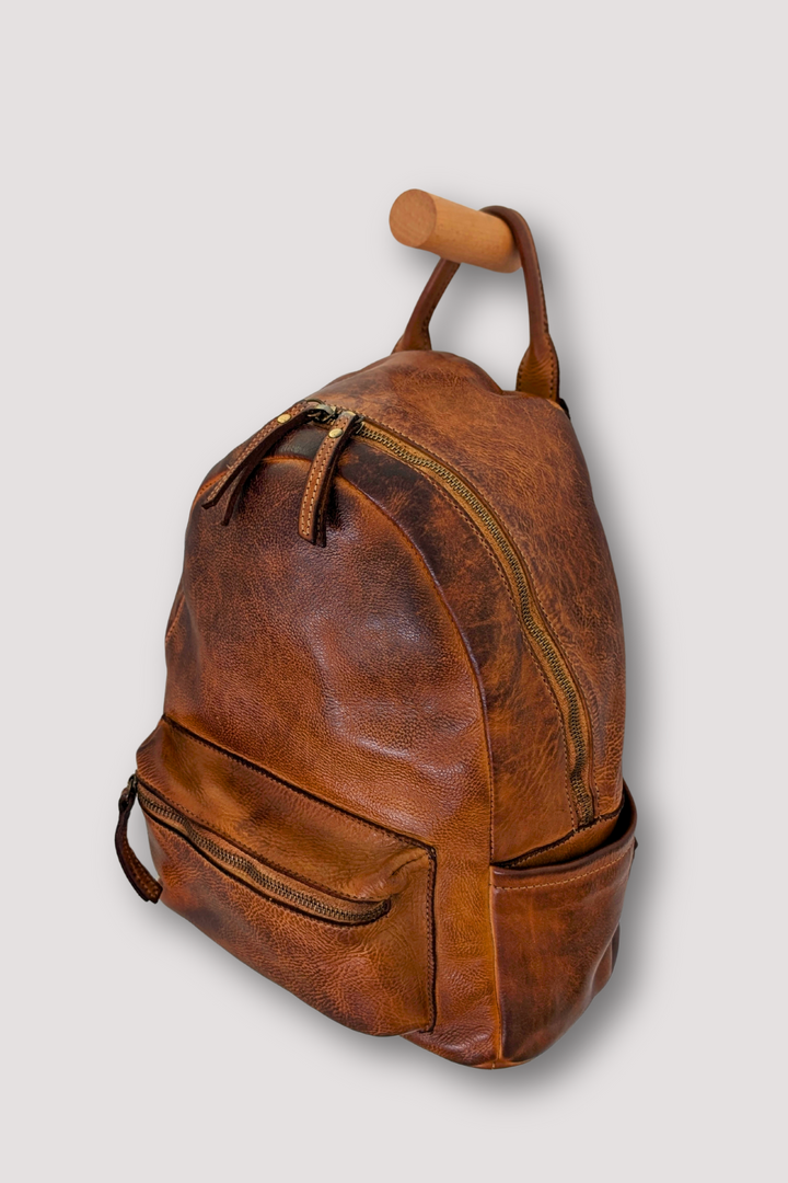 Explorer Backpack - Cognac Rocks