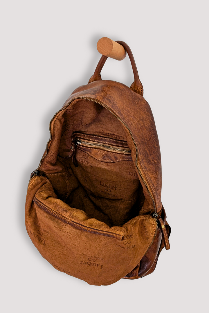 Explorer Backpack - Cognac Rocks