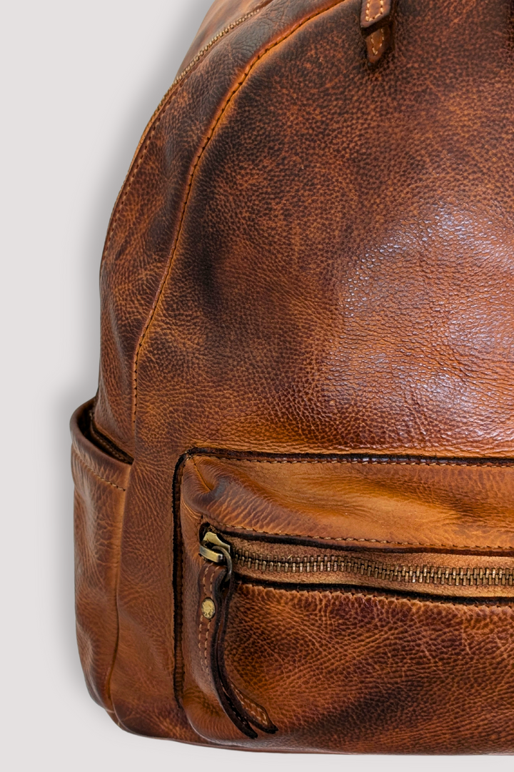 Explorer Backpack - Cognac Rocks