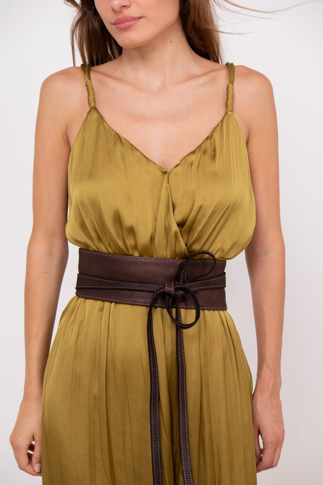 Obi Wrap Belt - Brown