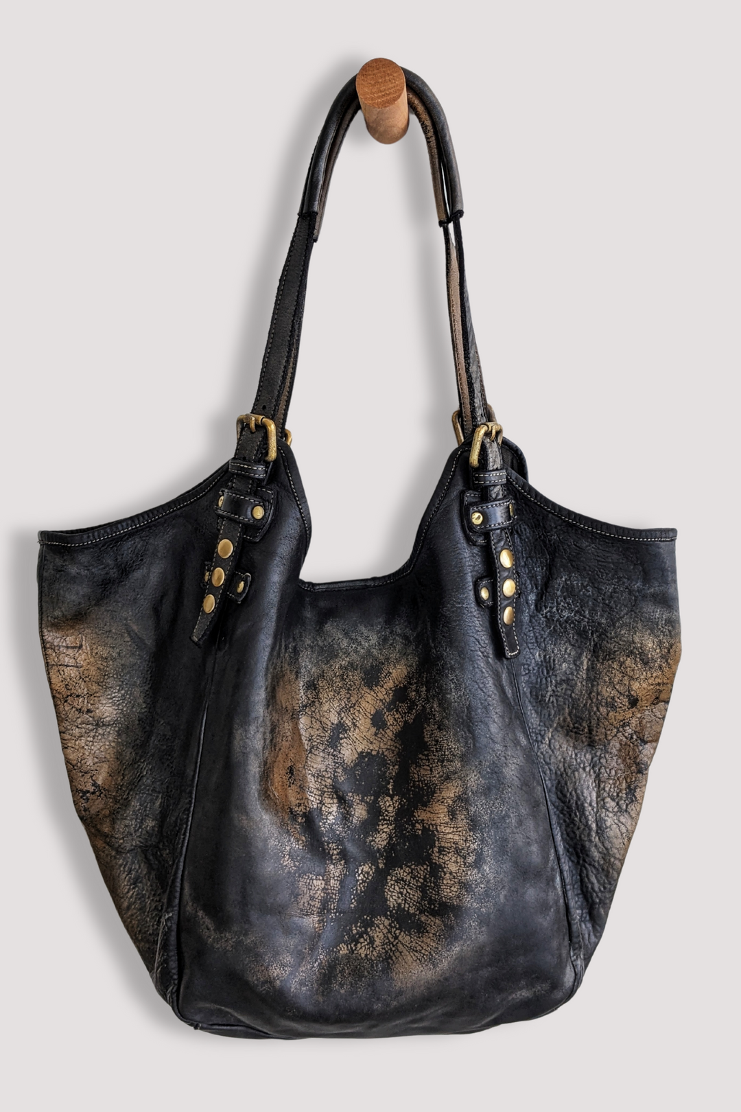 Soft & Slouchy Hobo - Black Raw Onyx